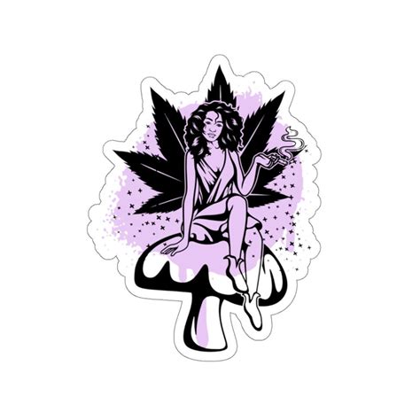 Weed Fairy Sticker Girly Weed Sticker 420 Stickers Pink - Etsy