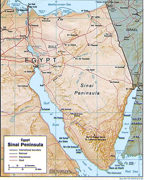 Sinai Peninsula World Map