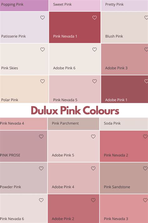 Dulux Paint Colour Chart Pink: Dulux Pink Colours - Sleek-chic ...