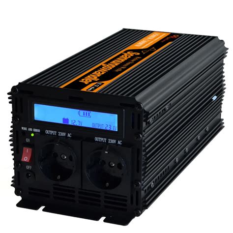 1500w 3000 w pure sine wave inverter converter DC 12V to AC 220v off ...