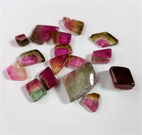 Tourmaline gemstone Watermelon Tourmaline cabochons loose | Etsy