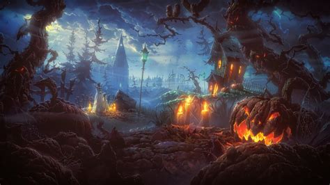 Wallpaper : digital art, Photoshop, night, spooky, Halloween, Terror ...