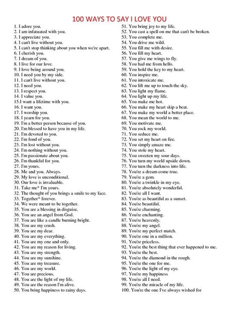 100 Different Ways To Say I LOVE YOU | Why i love you, Love you ...