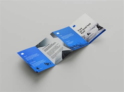 Free A5 quad fold flyer mockup - Mockups Design