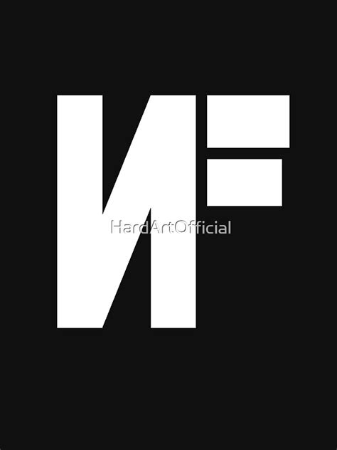 "NF Logo White" T-shirt by HardArtOfficial | Redbubble