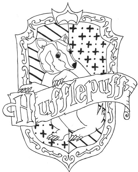 Hufflepuff Crest by charr3 on DeviantArt