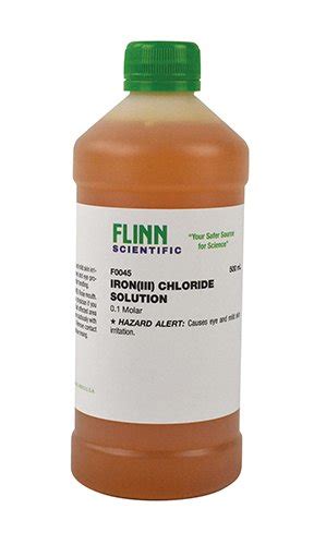 Iron(III) Chloride Solution, 0.1 M, 500 mL | Flinn Scientific