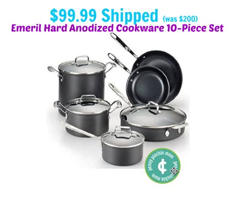 Emeril Hard Anodized Cookware 10-Piece Set Only $99.99 SHIPPED (Reg. $200)