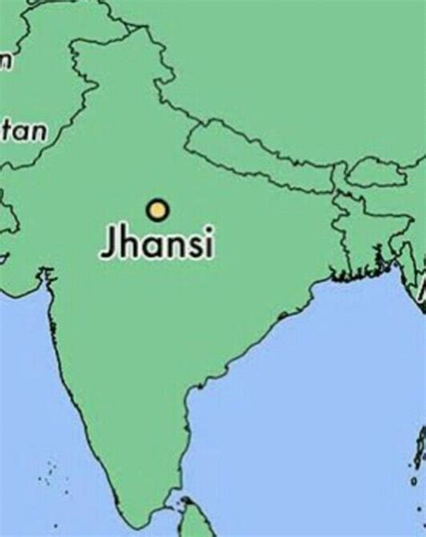 Jhansi On Political Map Of India