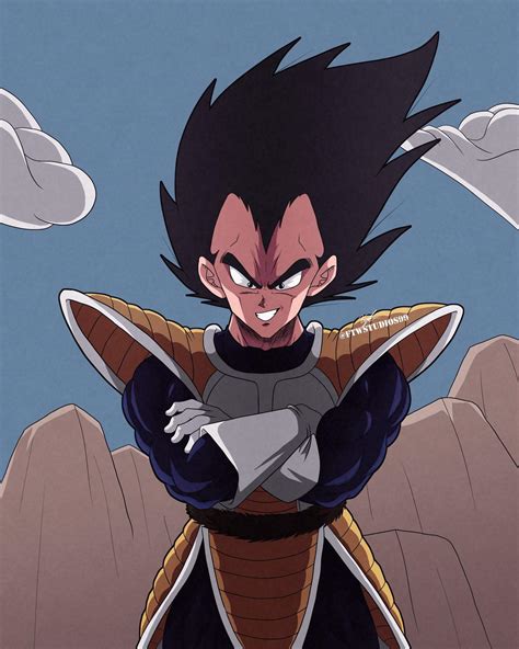 Saiyan Saga Vegeta Drawing | DragonBallZ Amino