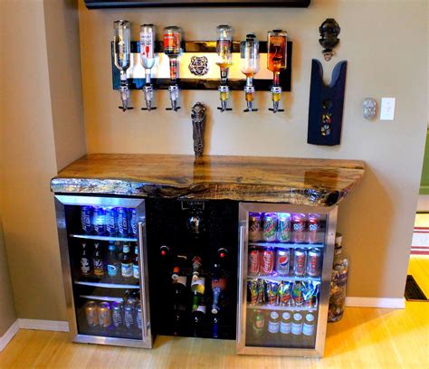 Magnolia Wood Bar Decor | Man Cave Home Bar