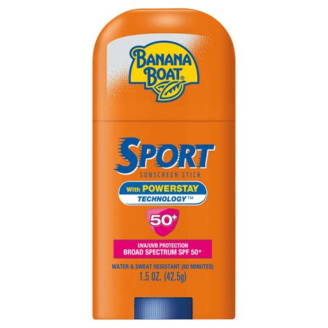 Banana Boat Sport Broad Spectrum Sunscreen Face Stick SPF 50 - Shop ...