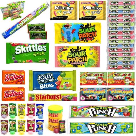 Buy Ultimate Sour Candy Bundle - 50 Packages of Candy - Over 15 ...