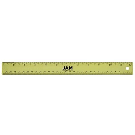 JAM Stainless Steel Ruler, 12 Inch, Metal Ruler with Non,Skid Cork ...