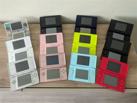 My Nintendo DS Lite collection of all the original colours! : r/nds