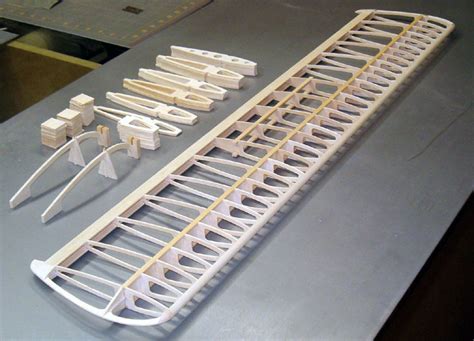 Airfield Models - Styles of Model Aircraft Wing Construction