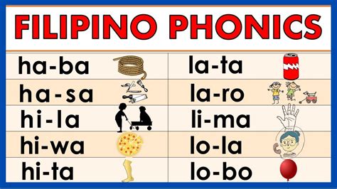 Filipino Phonics Pagpapantig Ng Salita Ha He Hi Ho Hu La Le Li | The ...