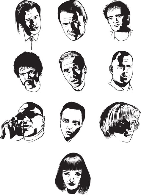 Pulp Fiction Vector at GetDrawings | Free download