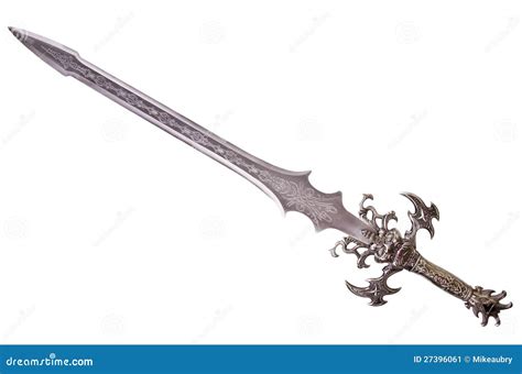 Fantasy sword stock image. Image of steel, soldier, carbon - 27396061