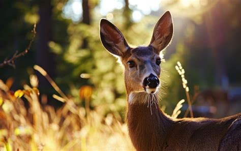 Premium Photo | Deer gentle eyes reflecting the calmness of the ...