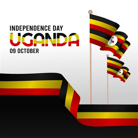 UGANDA independence day vector illustration 5480929 Vector Art at Vecteezy