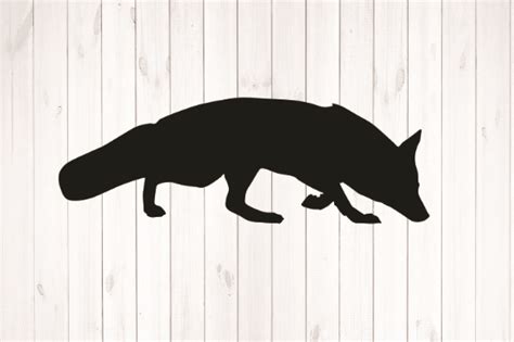 Fox Silhouette Cut File Graphic by rayan · Creative Fabrica