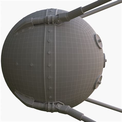 3d sputnik 1 model