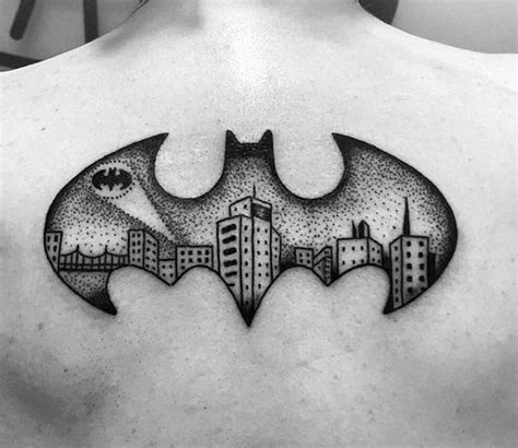 50 Batman Symbol Tattoo Designs For Men - Superhero Ink Ideas