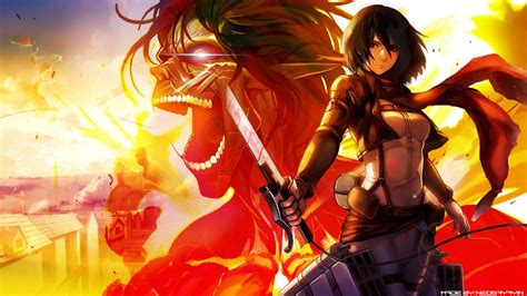 Attack On Titan Wallpaper Mikasa (#474974) - HD Wallpaper & Backgrounds ...