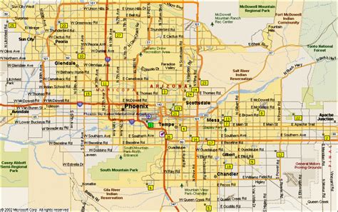 Phoenix Map - Tripsmaps.com