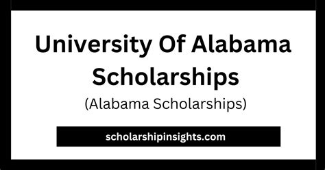 University Of Alabama Scholarships 2023 For International Students