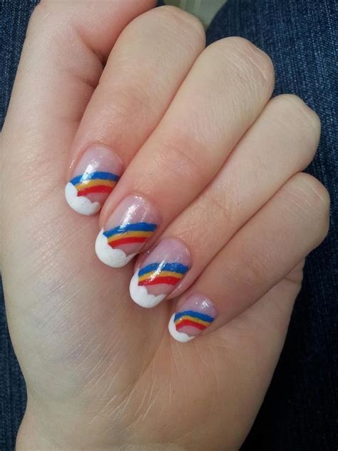 Rainbow Nail Art · How To Paint A Rainbow Nail Manicure · Art, Beauty ...