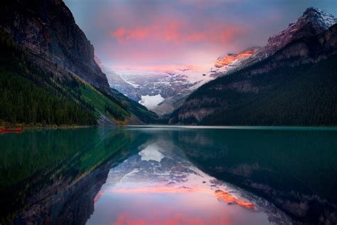 Mountains, sunset, lake, sky, snow, peaks wallpaper | other | Wallpaper ...