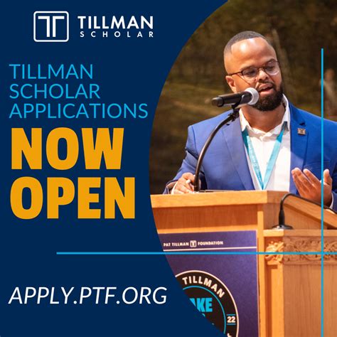 Applications for 2023 Class of Tillman Scholars Now Open! - Pat Tillman ...