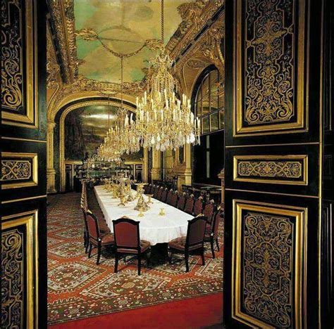 The dining room at Versailles | Opulent interiors, Louvre, Romanesque