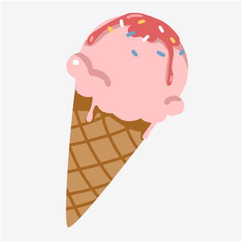 Strawberry Ice Cream PNG Transparent, Strawberry Ice Cream Cartoon ...