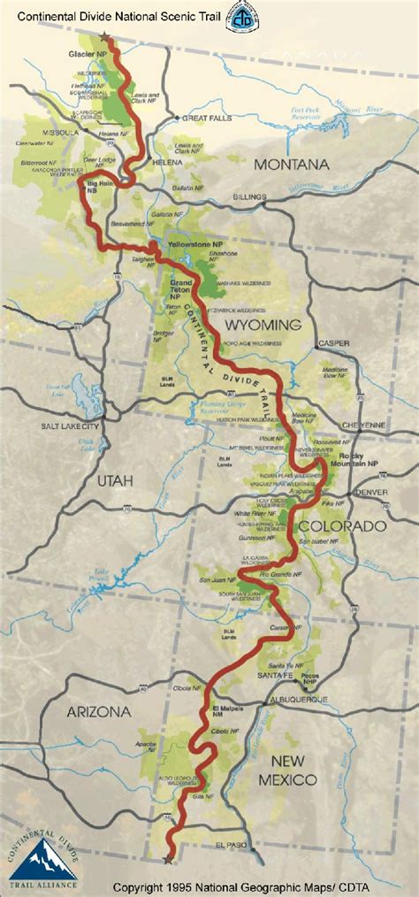 Continental Divide Map Montana - Black Sea Map