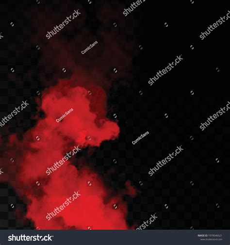 Vector Realistic Isolated Red Smoke Effect Stock Vector (Royalty Free ...