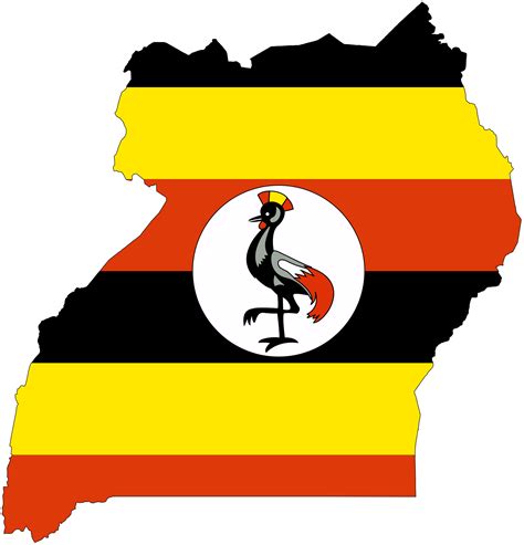 Uganda Flag Map • Mapsof.net