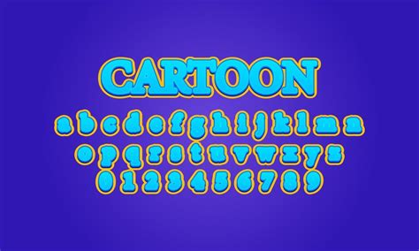 cartoon font alphabet 3050821 Vector Art at Vecteezy