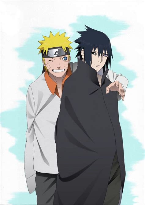 Sasuke Uchiha and Naruto Uzumaki #Naruto #Bestfriends | Naruto dan ...