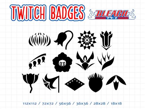 Bleach Captain Division Symbol Gotei 13 Twitch Sub Badges - Etsy