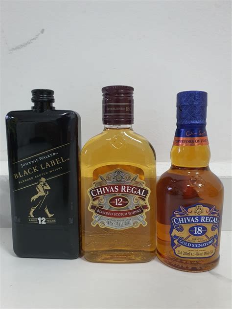 Chivas regal johnnie walker black label, Food & Drinks, Alcoholic ...