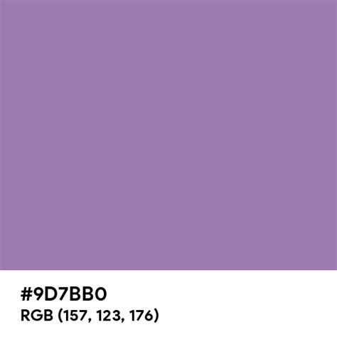 English Lavender color hex code is #9D7BB0