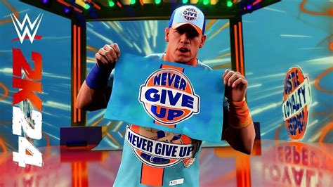 WWE 2K24 John Cena Official Full Entrance - YouTube