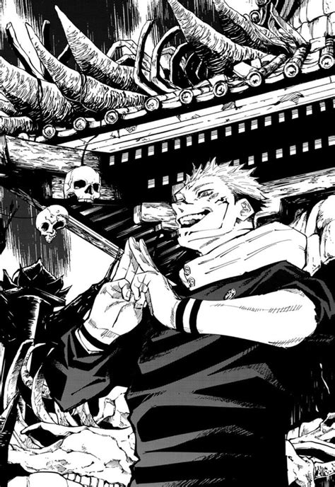 Black and White Manga Art: Man Playing Piano Among Skulls