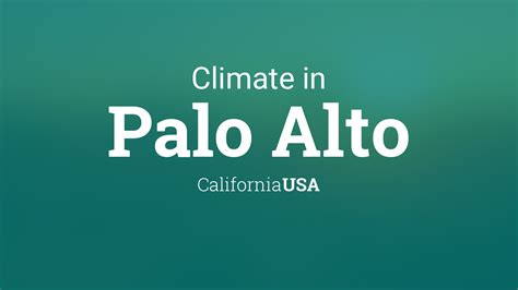 Climate & Weather Averages in Palo Alto, California, USA