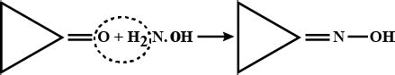 Draw the structures of following derivatives:Cyclopropanone oxime