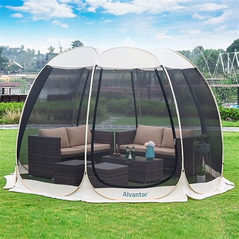 Buy AlvantorPop Up Gazebo Screen House, 4-6 Person Instant Mosquito ...