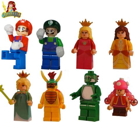 Custom LEGO minifig Super Mario Princess Peach Lego Minifigures